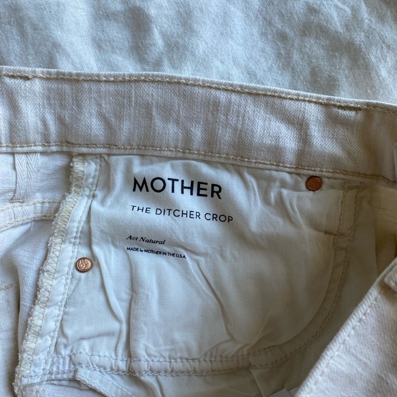 Mother Superior Women’s The Ditcher Crop in Act Natural Size 28 Straight Leg - Picture 11 of 13